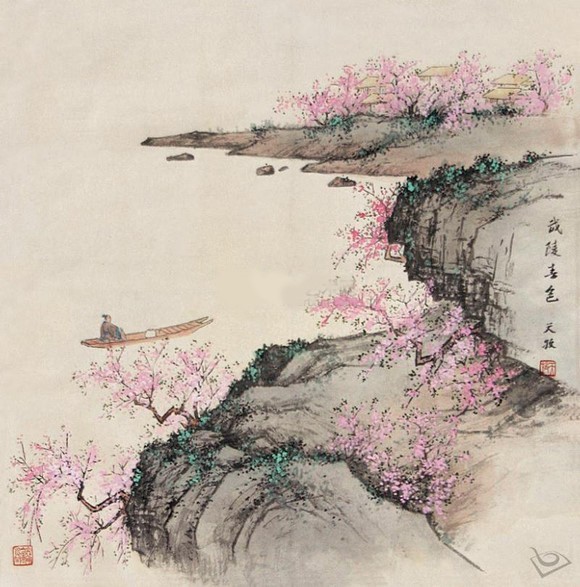 桃花坞里桃花庵,桃花庵下桃花仙 桃花仙人种桃树,又摘桃花换酒钱.