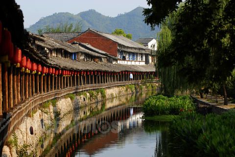 微图图片-正版素材 长廊 岩头镇 浙江 永嘉 丽水街 旅游 美景 摄影