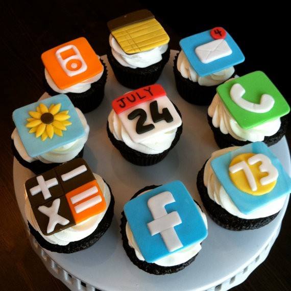 【纸杯蛋糕创意】iphone cupcake