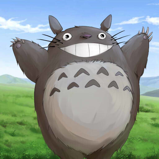 动物 萌物 插画 壁纸 龙猫