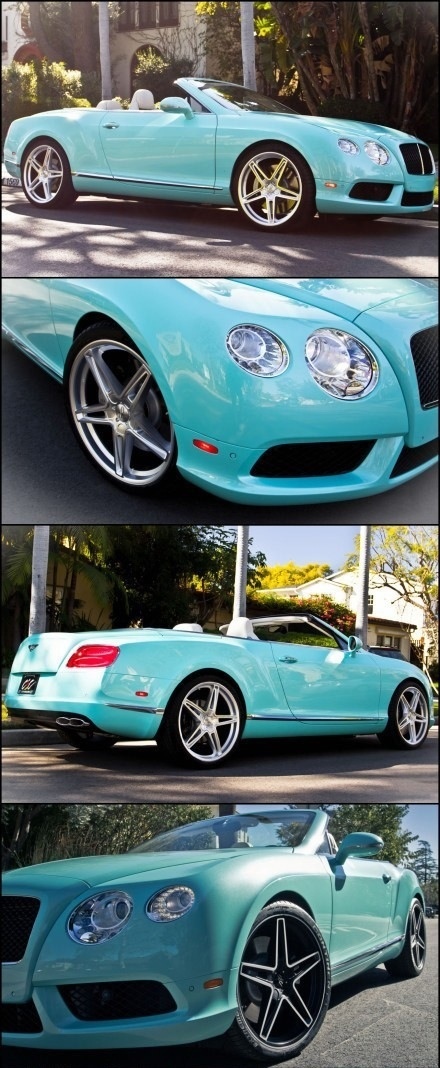 tiffany blue & 珠光蓝宾利continental gtc 限量版,好稀饭~~但不