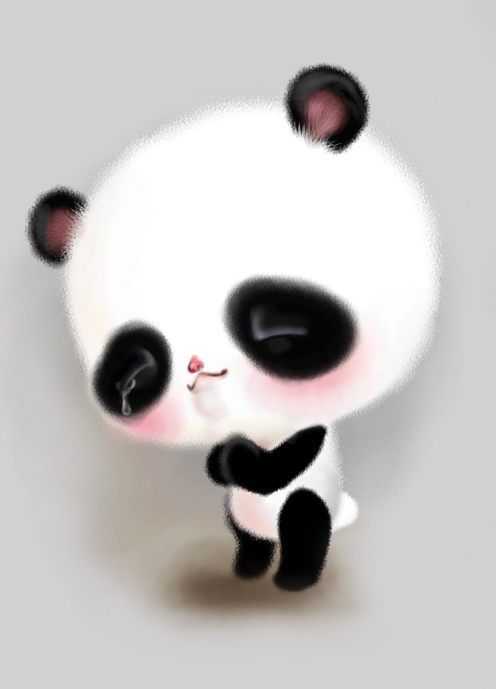 动物 萌物 插画 壁纸 熊猫