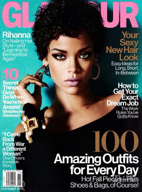 rihanna/glamour2013年11月号 时尚,封面,欧美