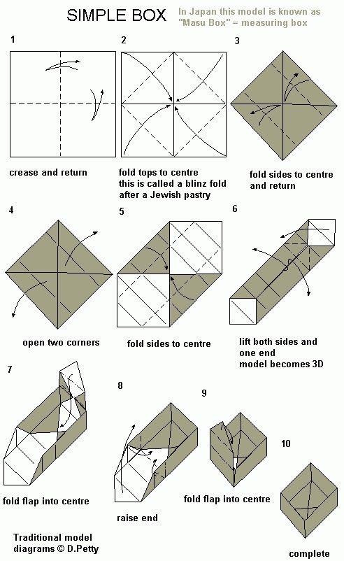 堆教程# 简单的折纸盒子教程