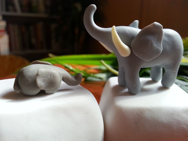 我的原创手工软陶大象