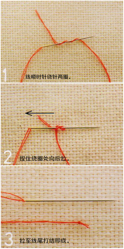 机缝基本针法二:打结