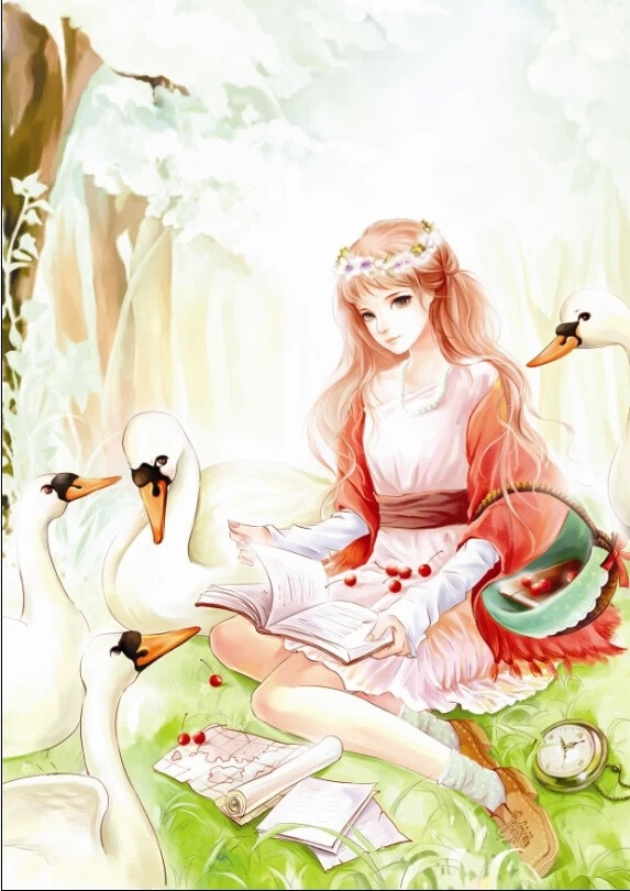 彼岸花.萌,可爱,女孩.