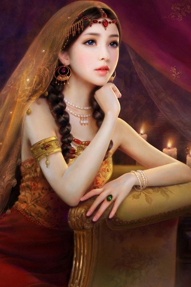 彼岸花,可爱,萌,女孩.