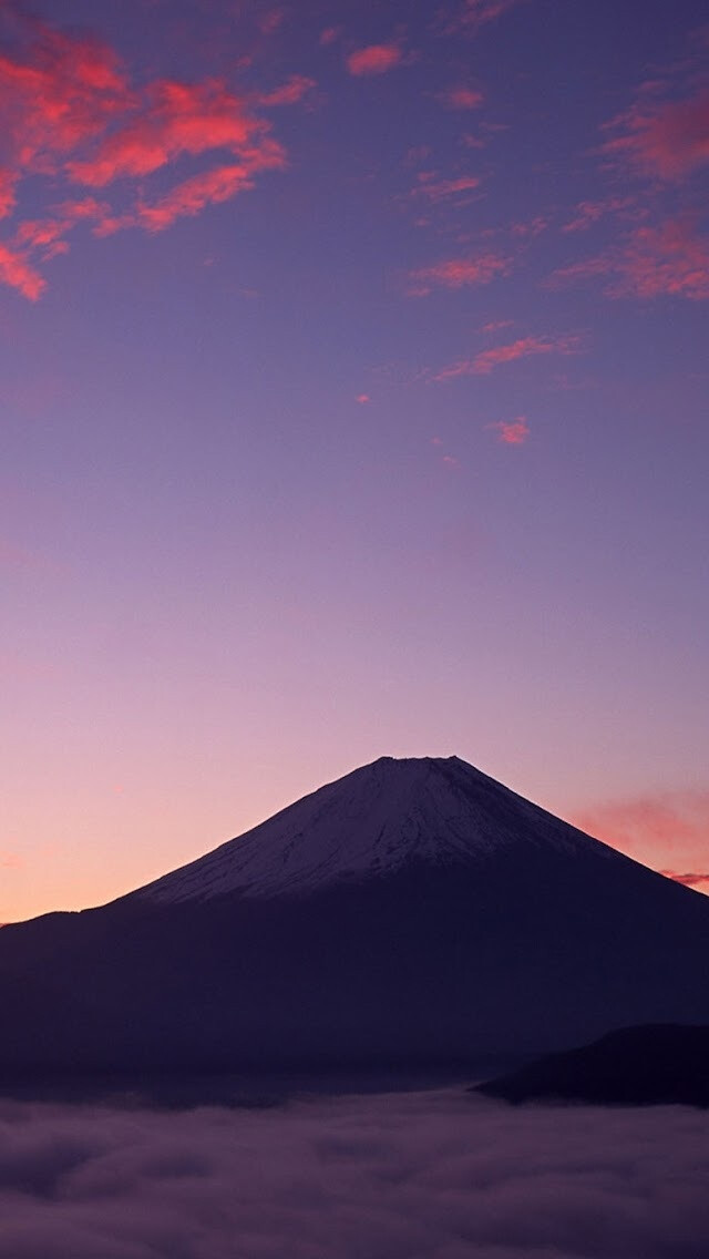 iphone5壁纸,日本风景,富士山