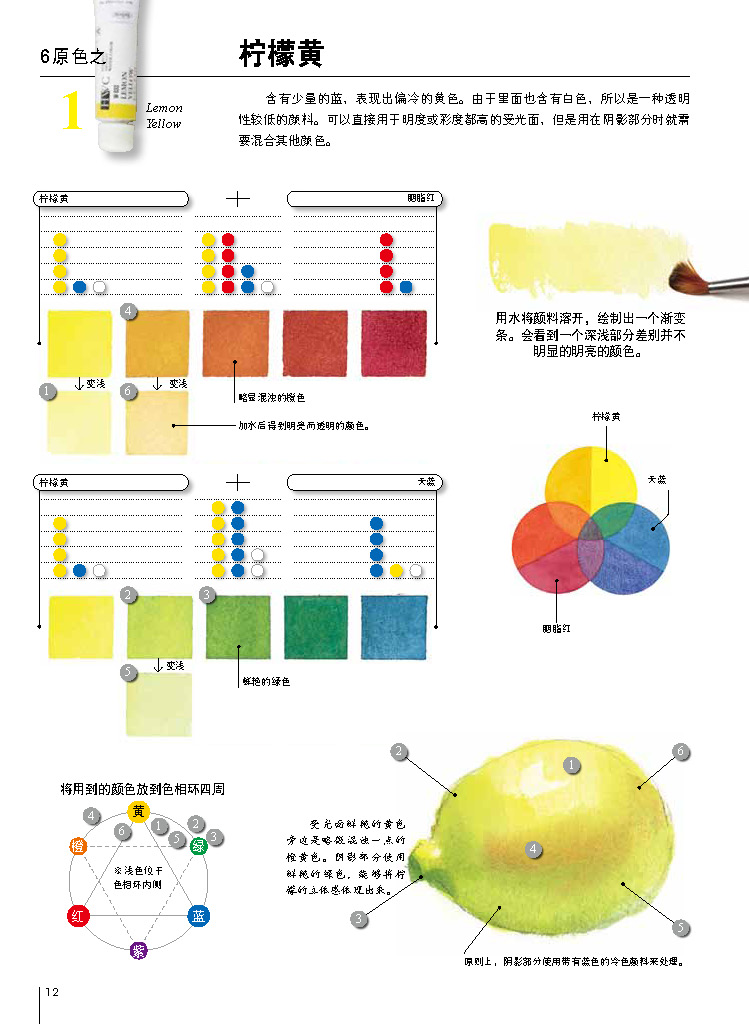 摘自《让水彩画达到极致的调色技法:日本绘画大师铃木辉实的水彩画