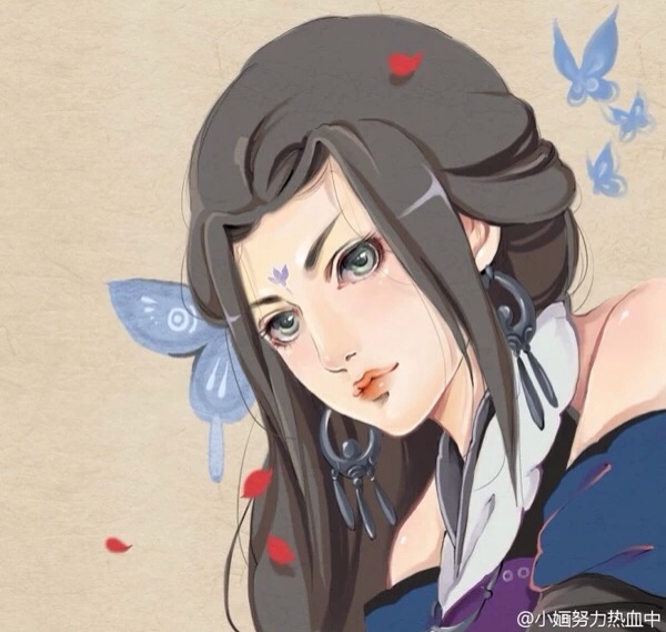 彼岸花.手绘,古风.