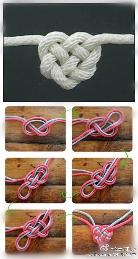 这个心形绳结叫凯尔特爱心结( celtic heart knot ),真正的永结同心