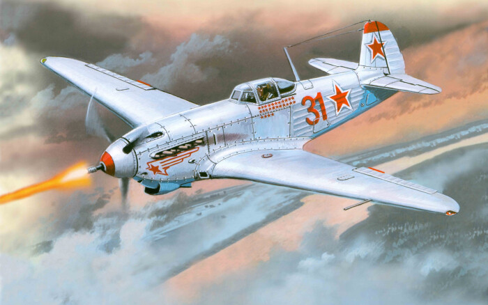 志愿军飞行员王天宝在轰炸大和岛的战斗中,驾驶拉-11战斗机击落了美国