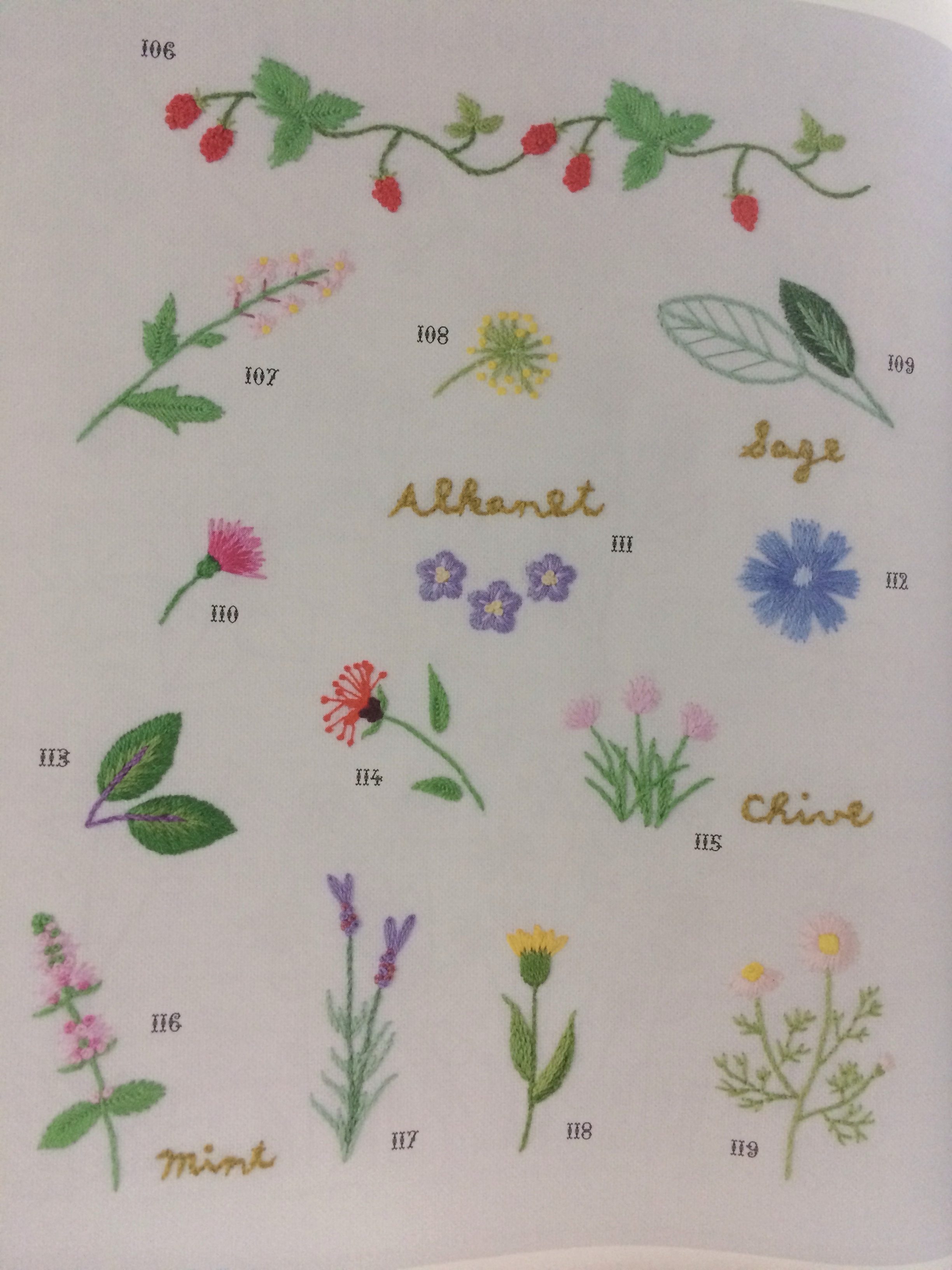 刺绣图案 植物花朵