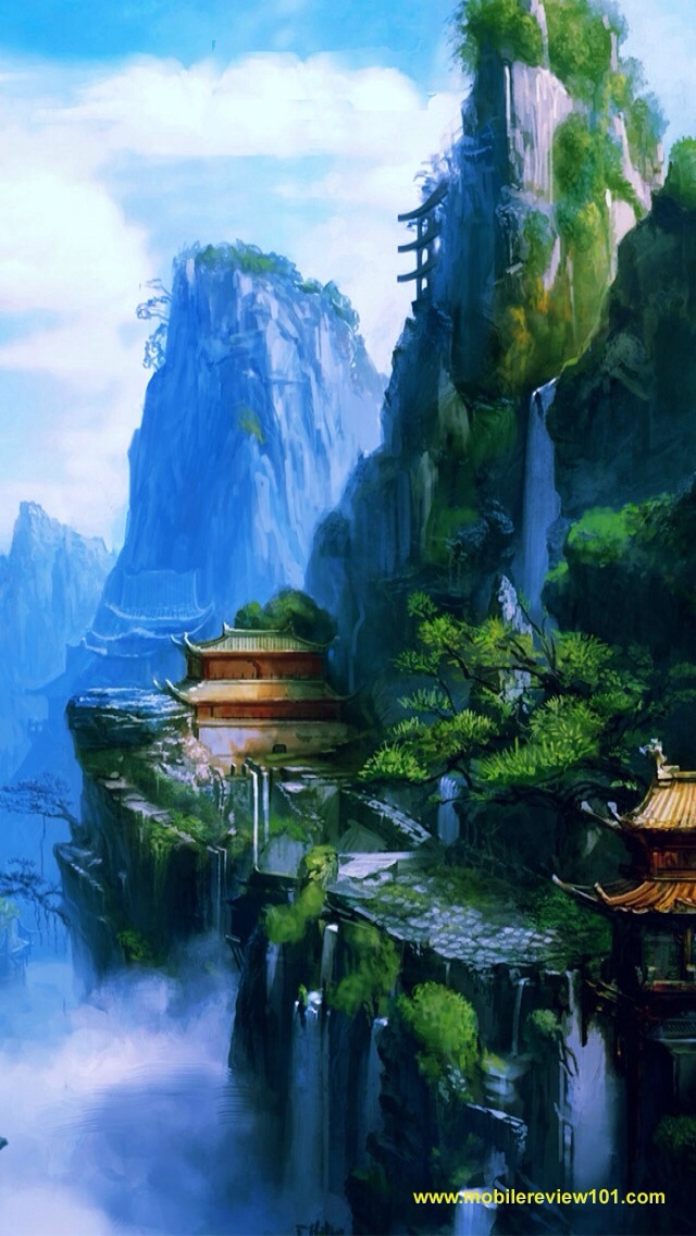 手绘古风场景