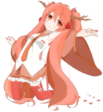 (樱花 盛开!) p站 二次元 插画 手绘 初音未来 miku 头像