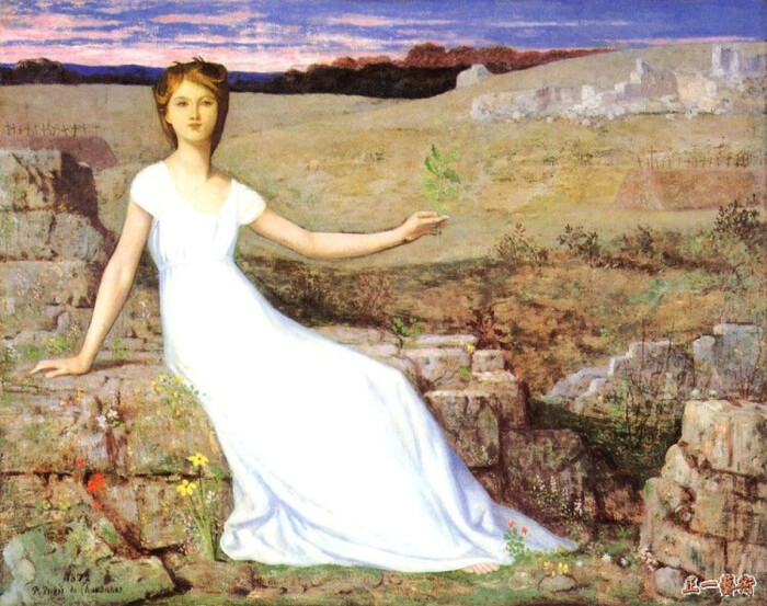 《希望》 夏凡纳 法国 1872年 布油彩 102.…-堆
