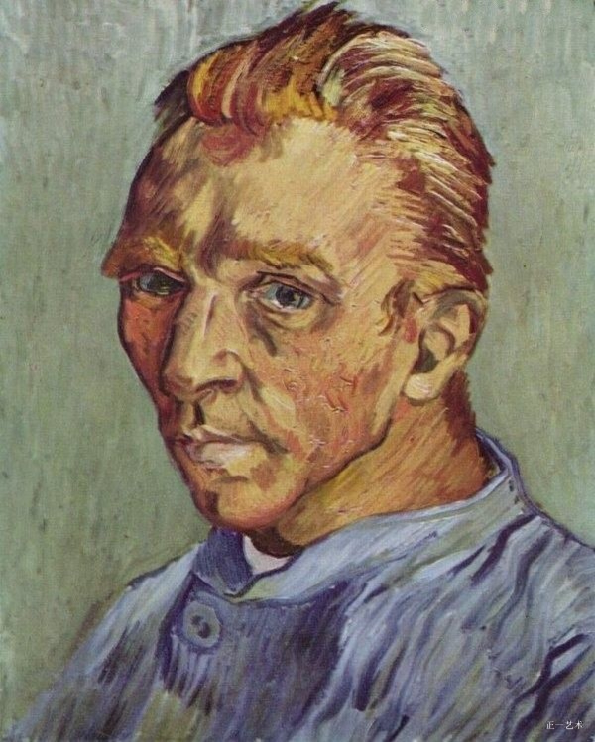 360,没胡子的自画像 凡高 荷兰 布面油画 1889年 40x31cm 私人收藏