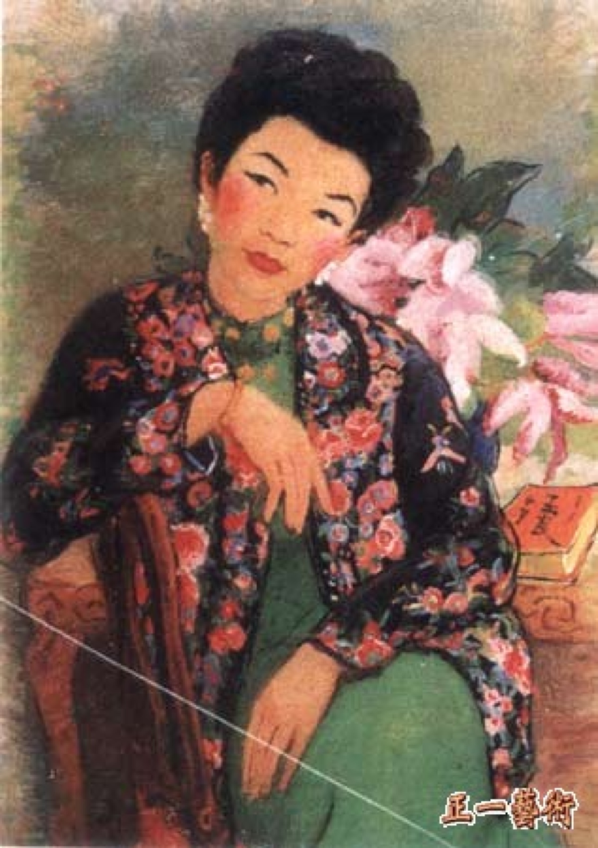 9,潘玉良 《周小燕肖像》 油画 60×90 1947年