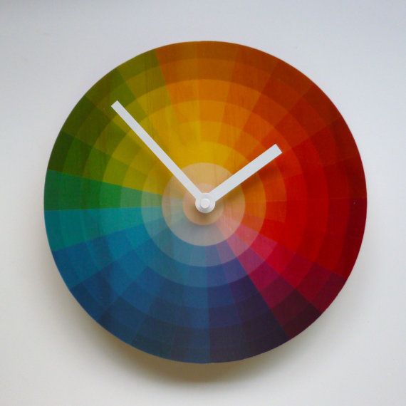 objectify color wheel wall clock