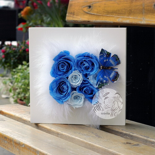 lesvila flower 手绘 永生花 装饰画