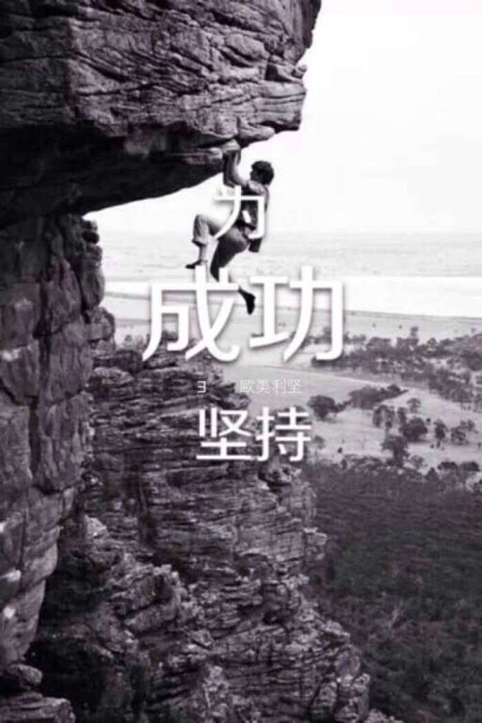 为成功坚持