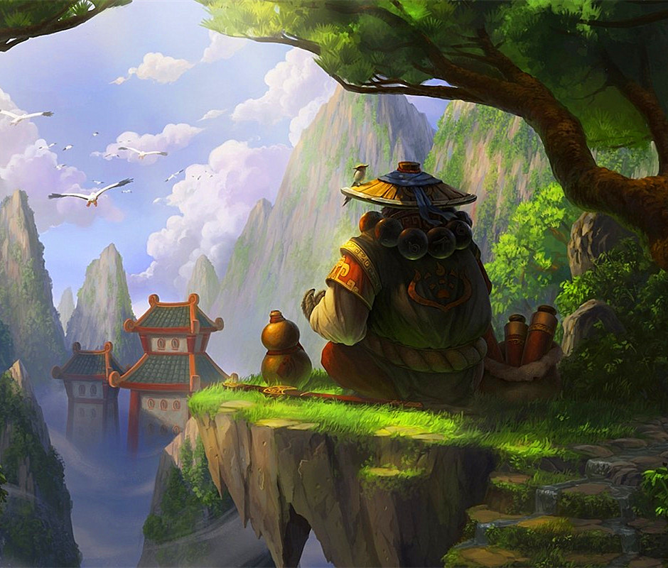 "魔兽世界熊猫人之谜"场景.