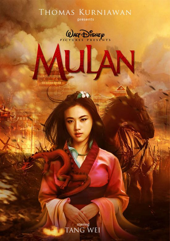 汤唯饰演《mulan》中的巾帼英雄—花木兰