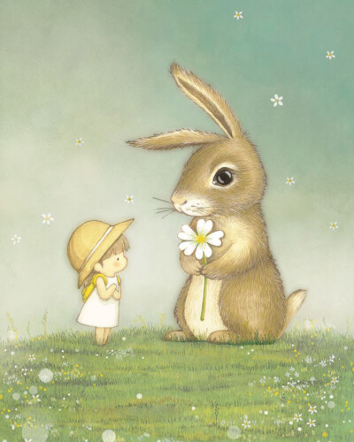 一个小女孩和小男孩的故事#小兔子,你能告诉我,他还好吗?