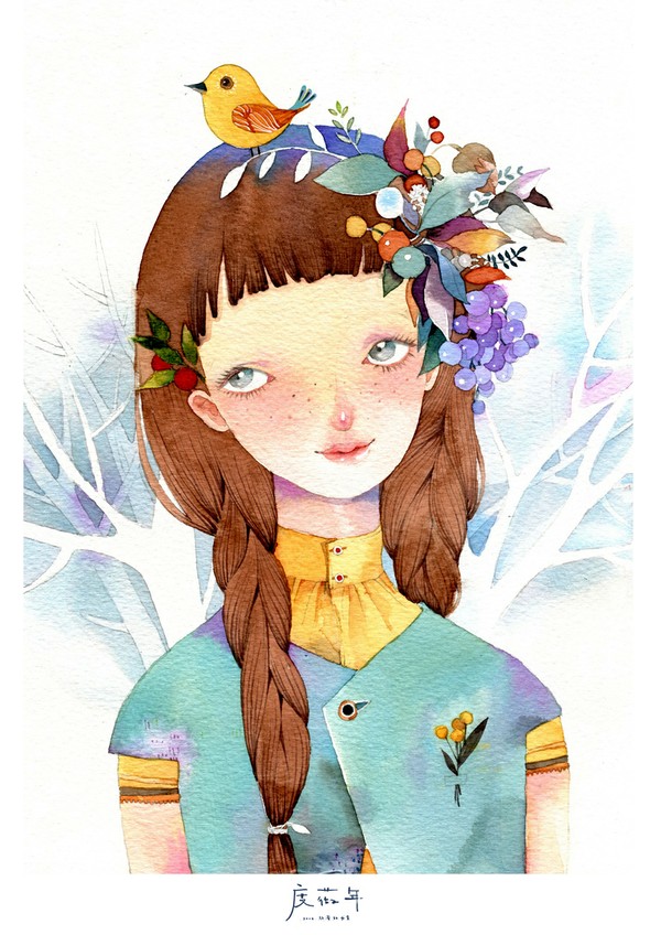 作者:度薇年vina 描述:夏日浆果少女～度薇年 作品
