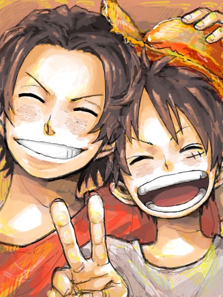 海贼王#路飞&amp;艾斯