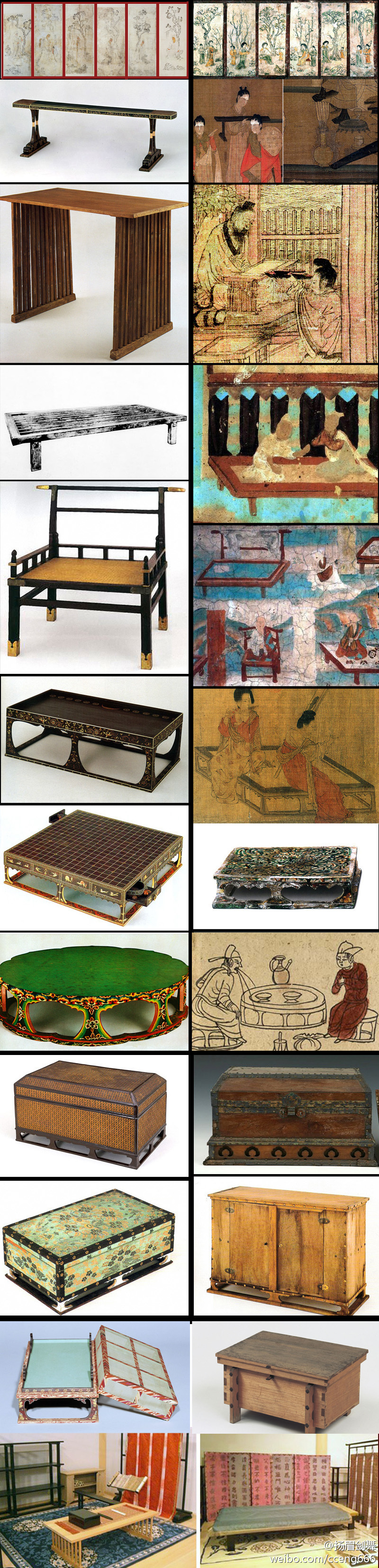 席居与垂坐并存的唐朝,最重要的家具是各种尺寸的"床",可以是充当坐具