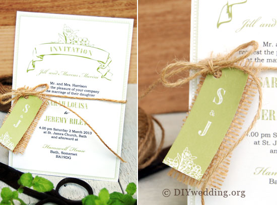 diy wedding invitation card