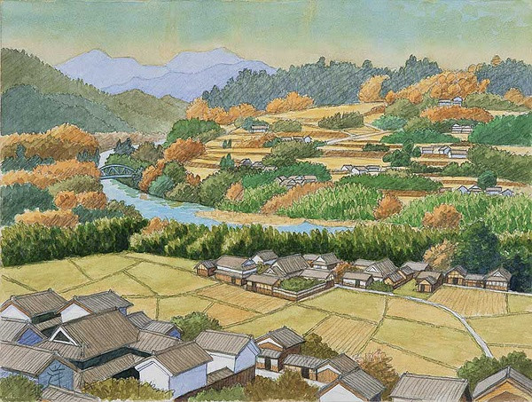 日本风景水彩