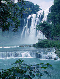 瀑布摄影图__自然风景