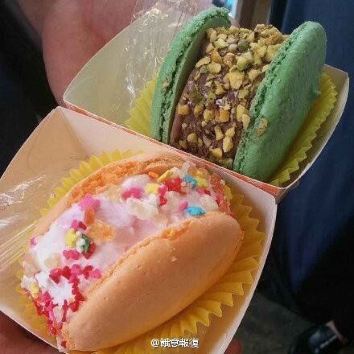 马卡龙冰淇淋
