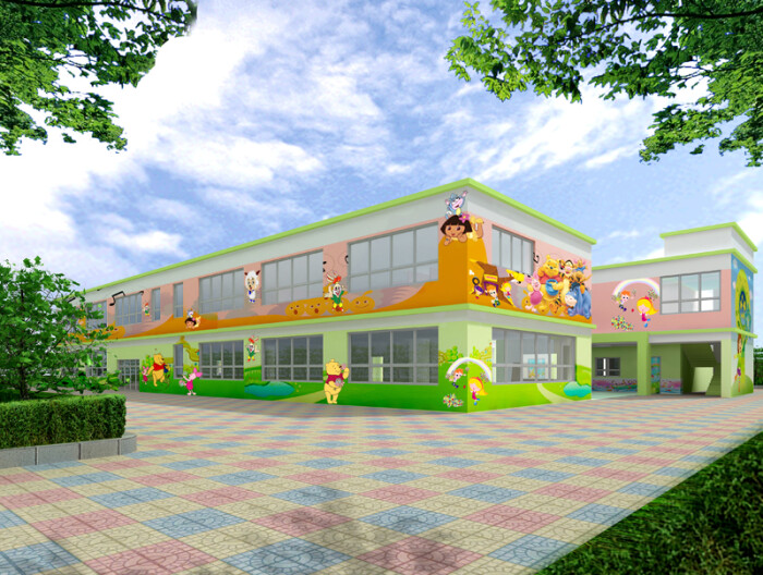 幼儿园外观设计,设计,装修,效果图,www.wangbingxin.com.cn
