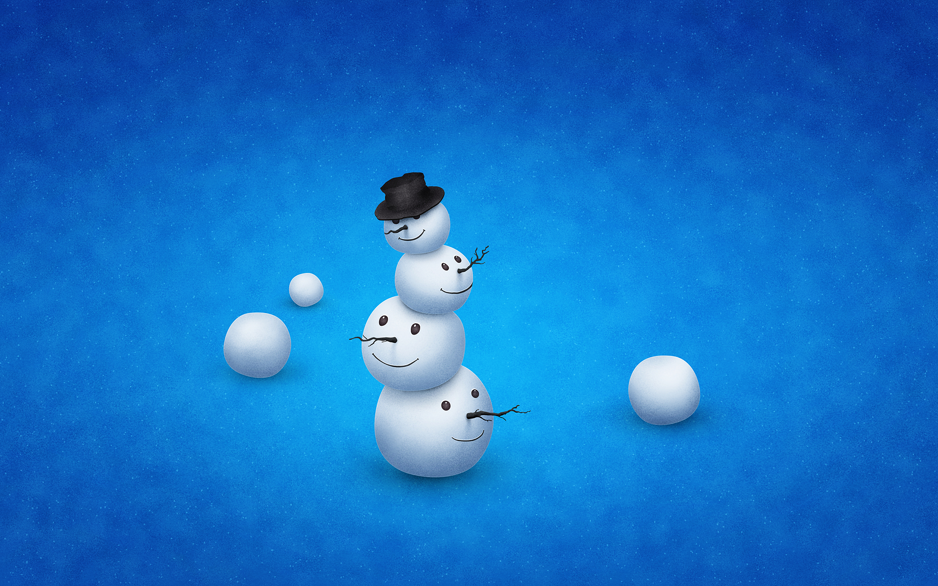 vladstudio壁纸【1920x1200】快乐 雪人 简单 merry snowman plain