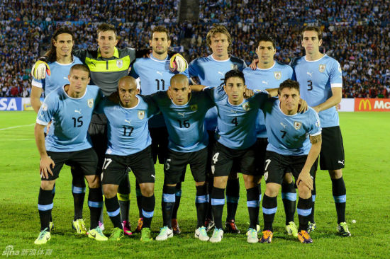 2014世界杯乌拉圭首发
