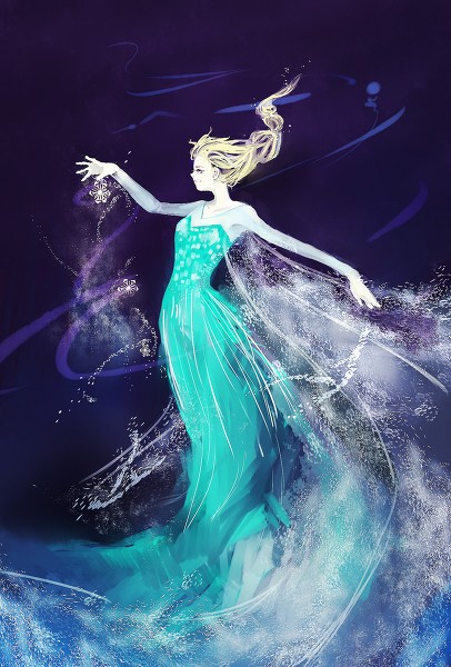 【冰雪奇缘】女王elsa [插画]