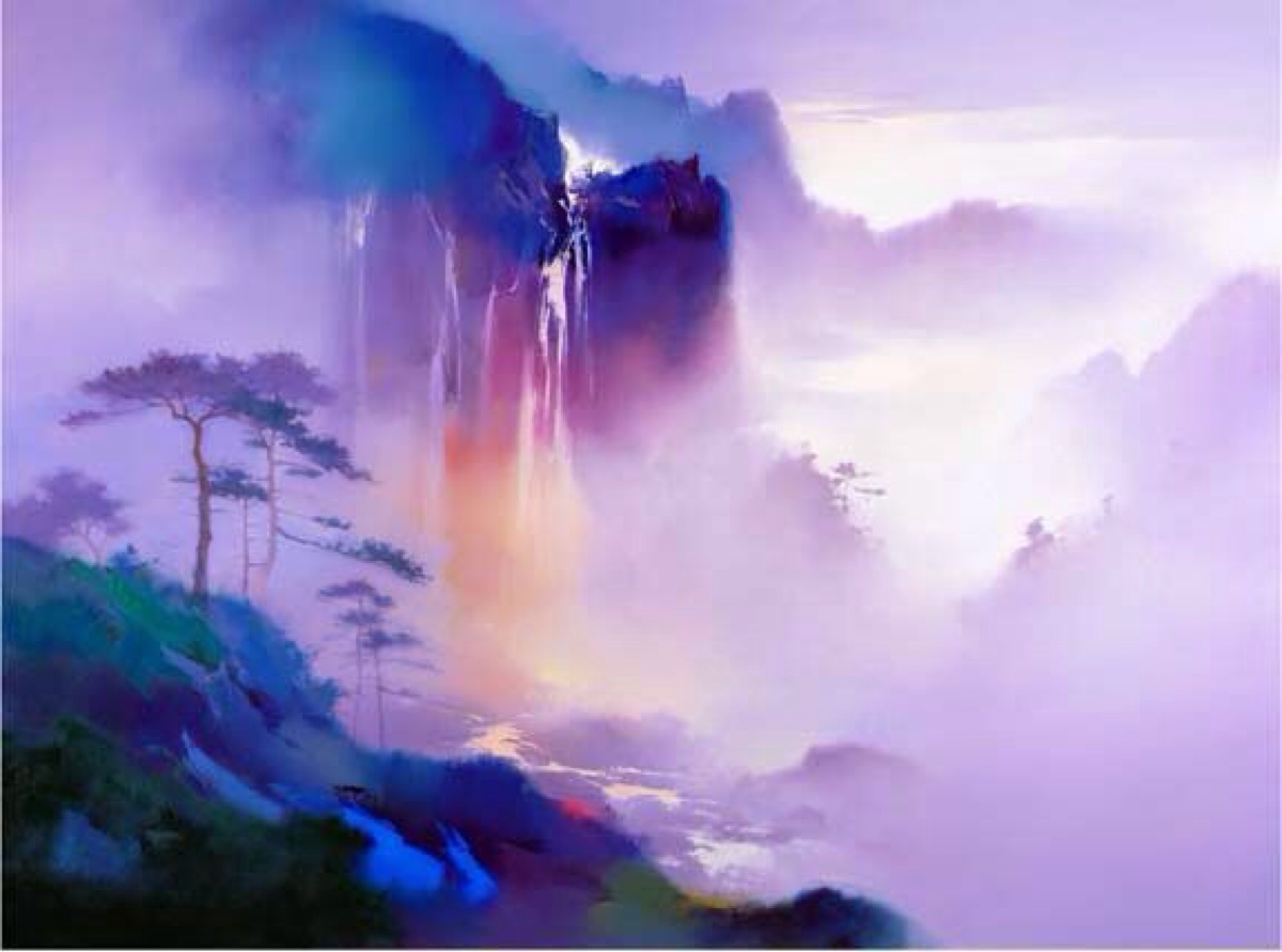 油画布上的色彩美学——来自美籍华人印象派画家梁鸿健(hong leung