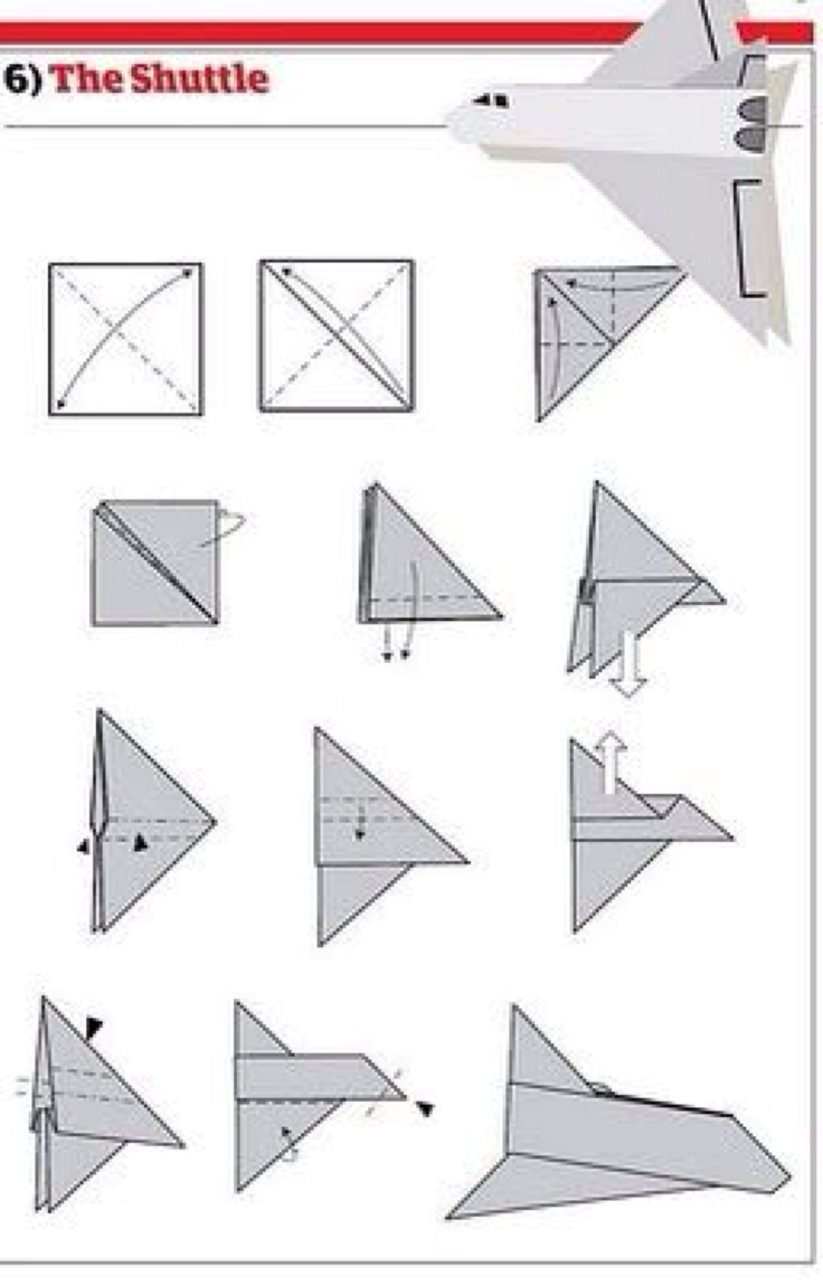 【折纸教程】折纸飞机系列