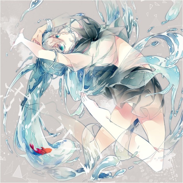 二次元 少女 初音未来 动漫 插画 头像 "qianxi丶