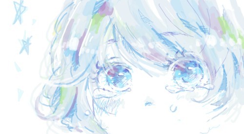 二次元 美瞳 眼睛 手绘 插画 动漫 "qianxi丶