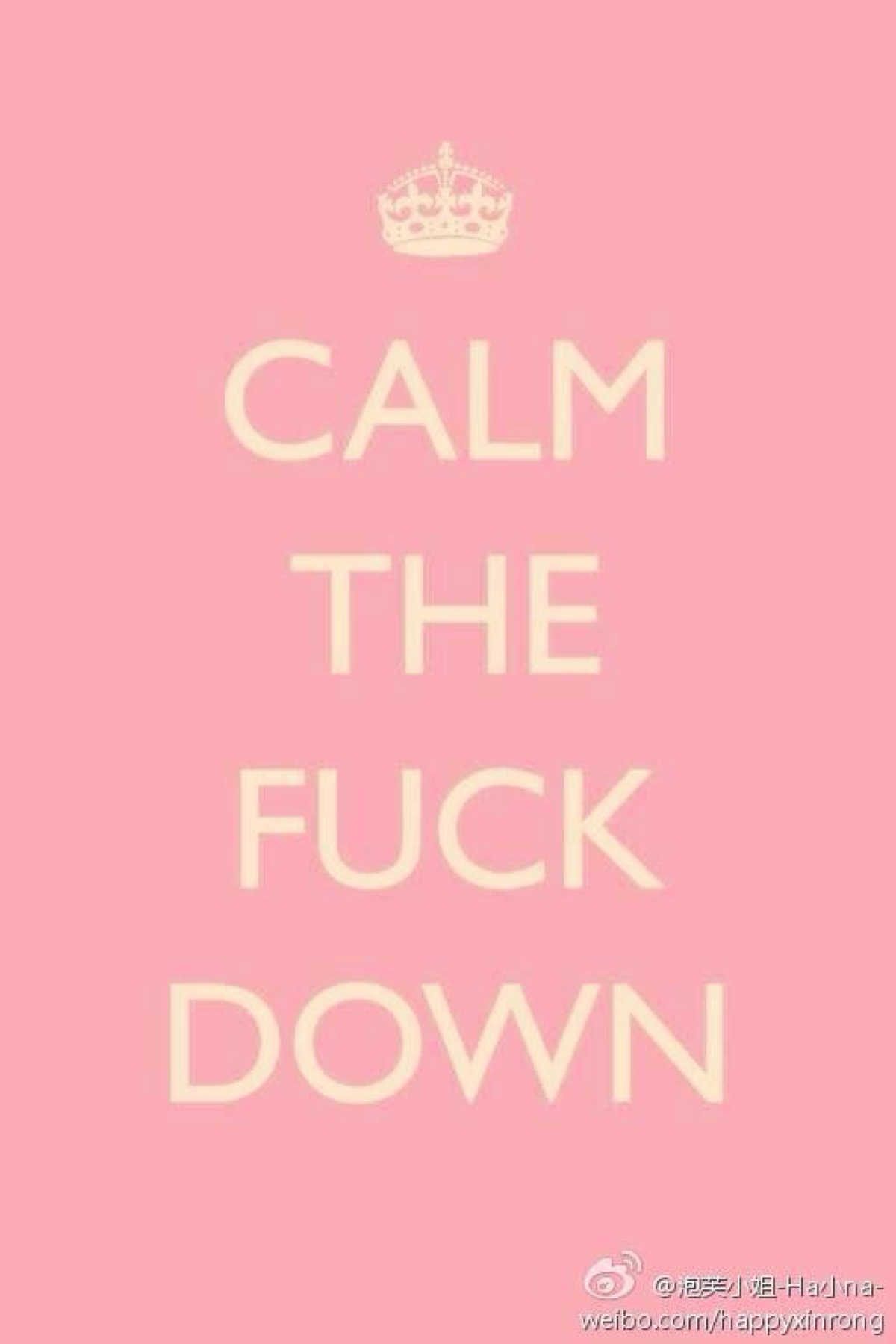 keep calm down