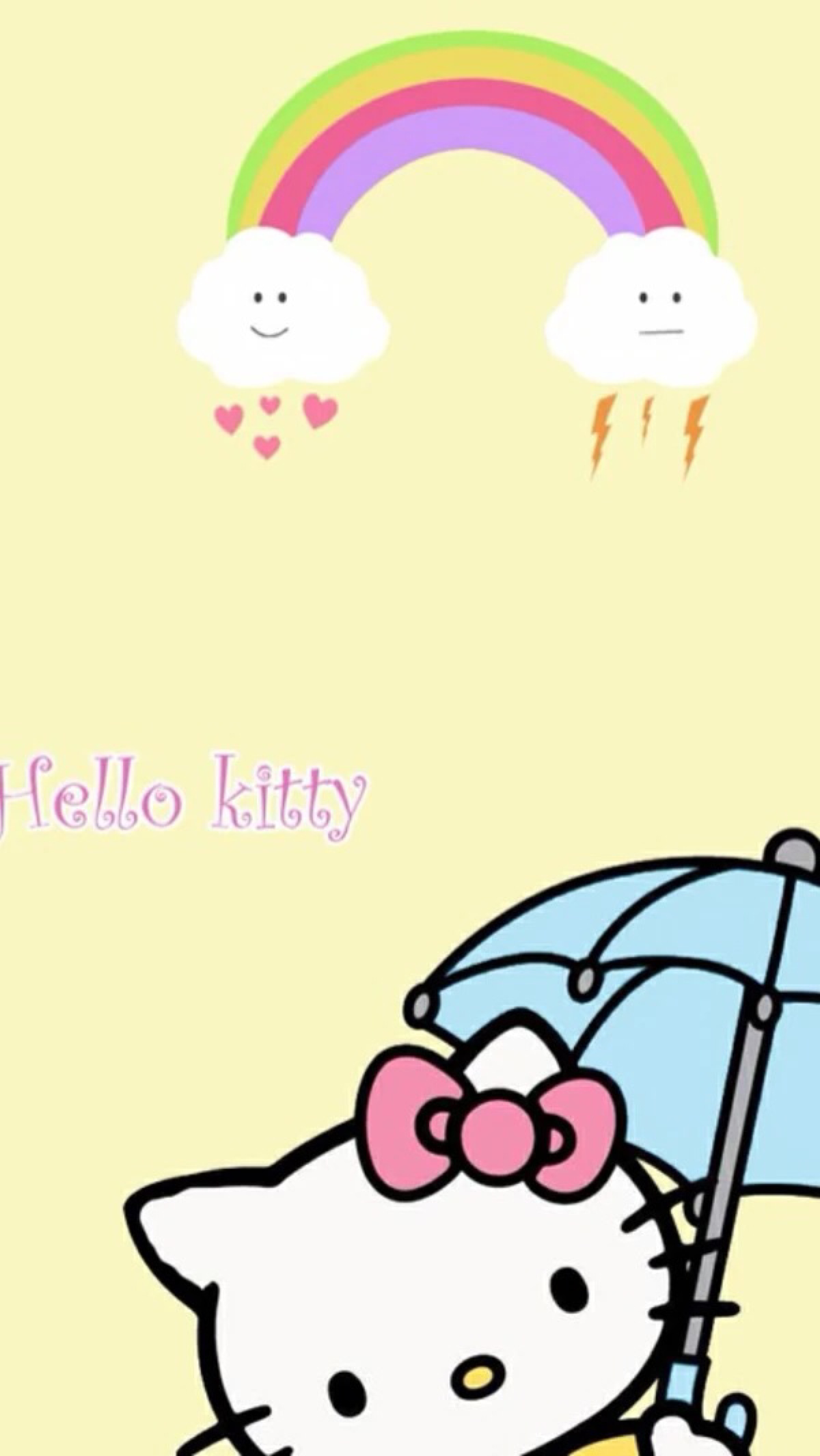 hello kitty iphone 壁纸 锁屏 微信 背景 锁屏 手绘 插画