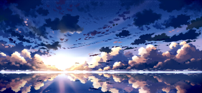 p站 插画 原创 场景 壁纸 * 风景 云 天空 画师:あんよ id=45388754
