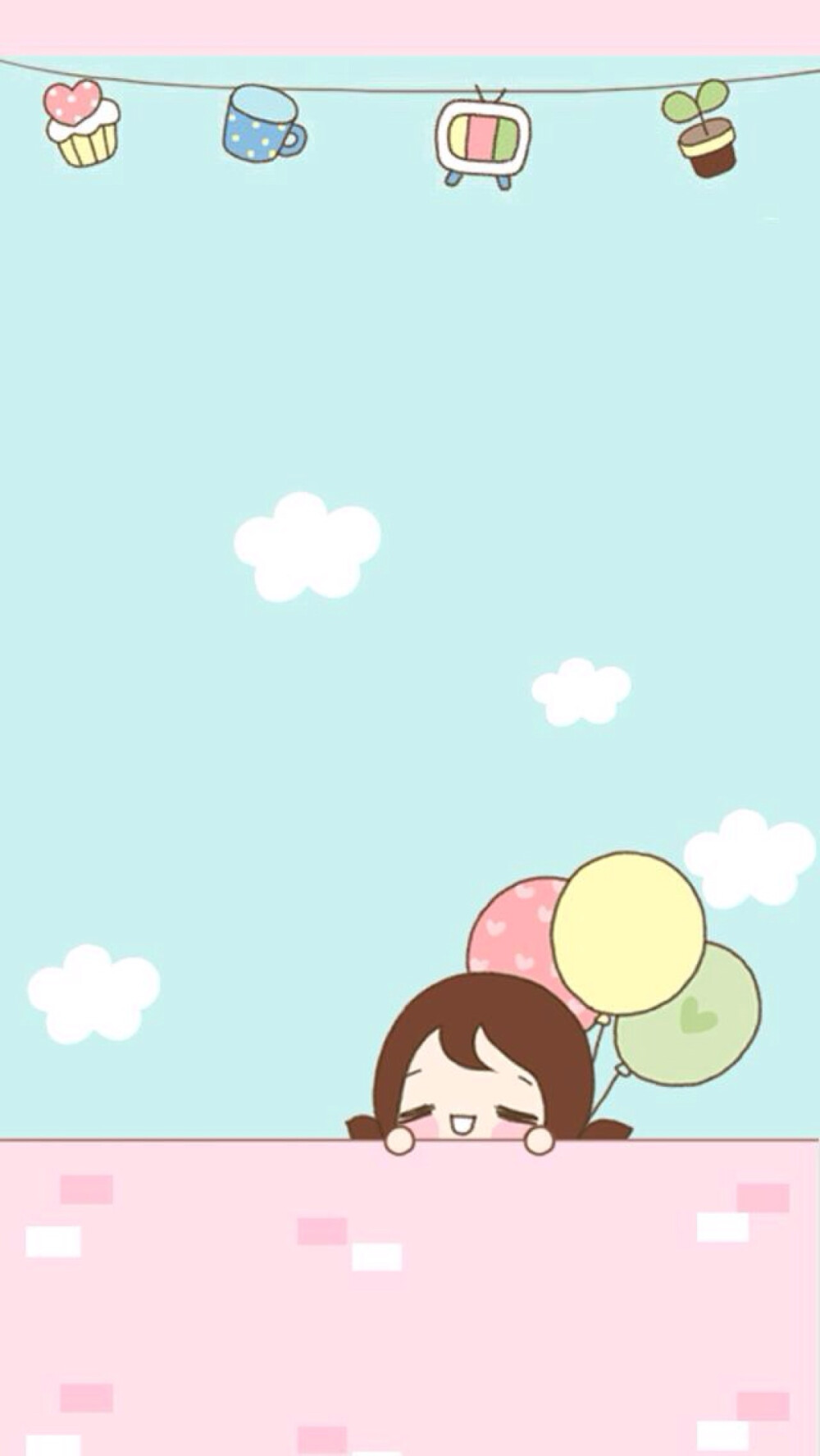 iphone壁纸 萌物 可爱 背景 套图 韩系 高清桌面 女孩 ╯з ) 麽麽