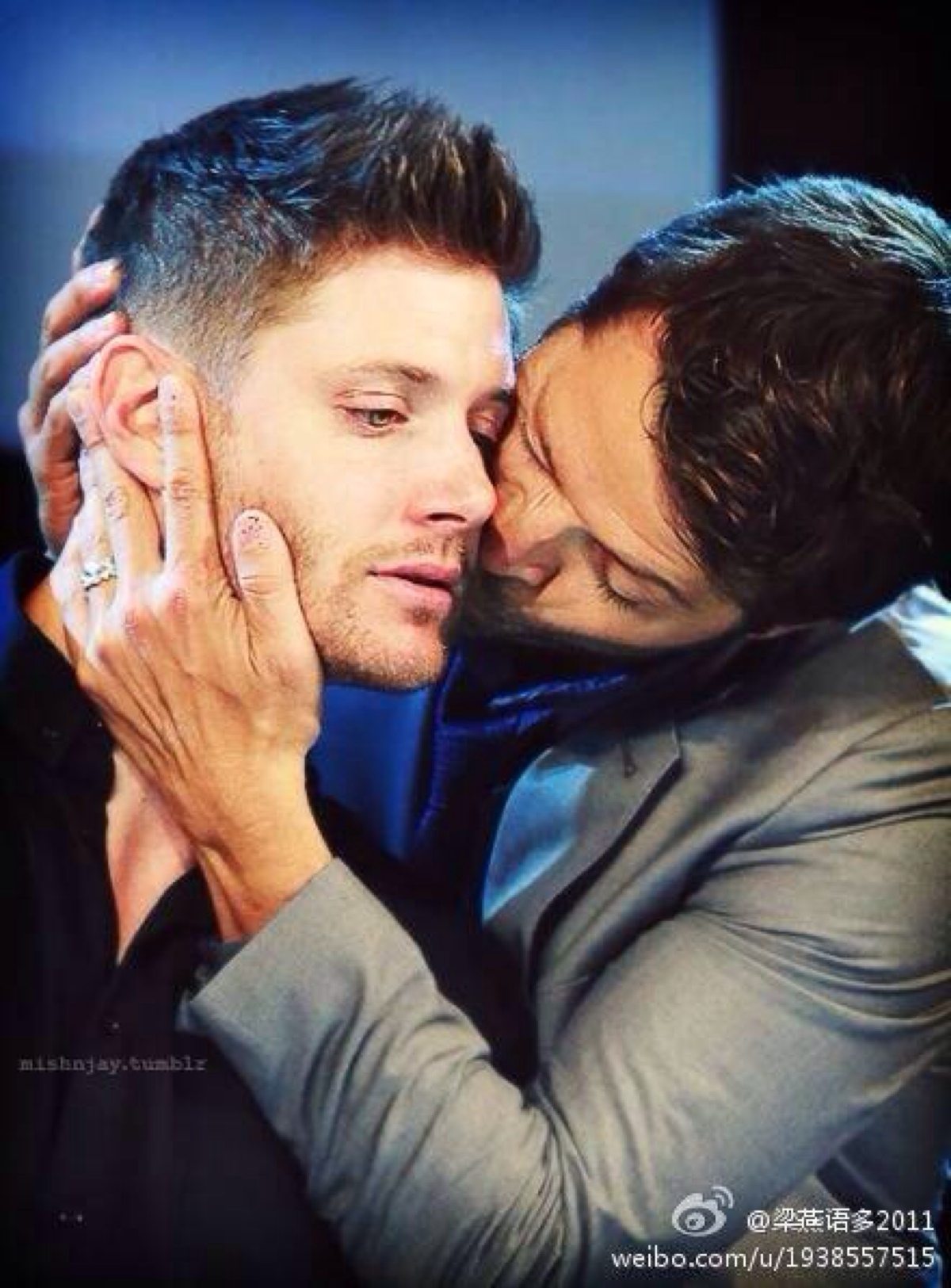 jensen ackles,dean/misha collins,castiel