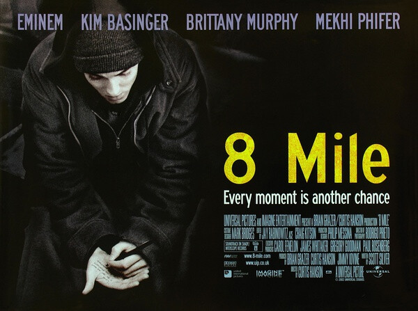 《8英里》(英语:8 mile),2002年一部奥斯卡得奖电影,eminem饰演其中